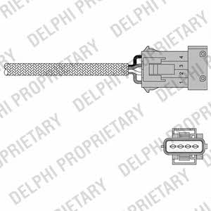Delphi ES20258-12B1 Lambda sensor ES2025812B1