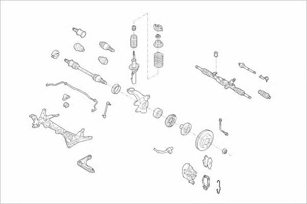 Delphi FORD-03902-F Wheel suspension FORD03902F