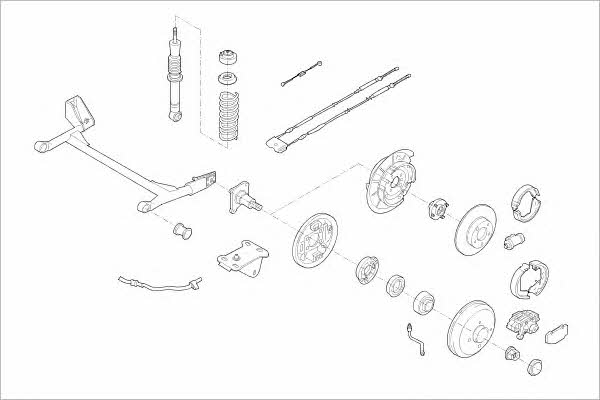 FORD03902R Delphi Wheel suspension