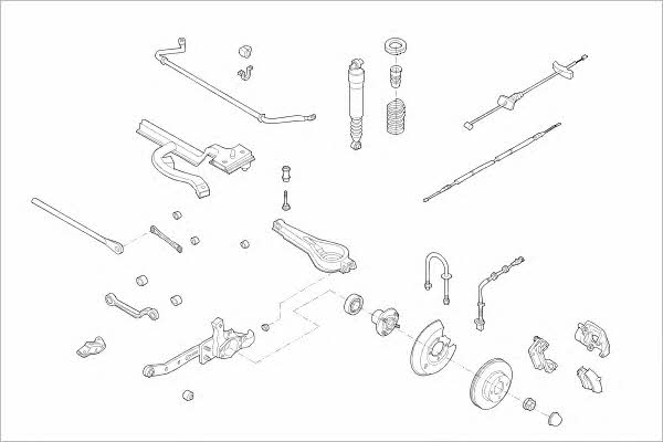 FORD15440R Delphi Wheel suspension