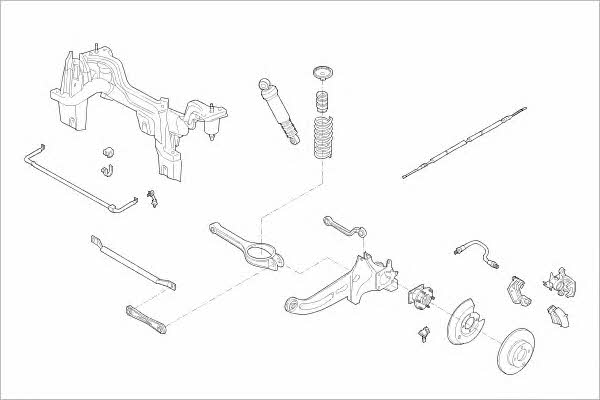 Delphi FORD-16454-R Wheel suspension FORD16454R FORD16454R Delphi Wheel suspension