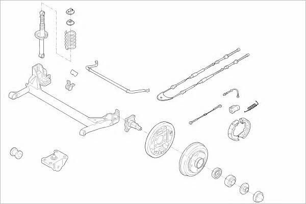  FORD-01083-R Wheel suspension FORD01083R