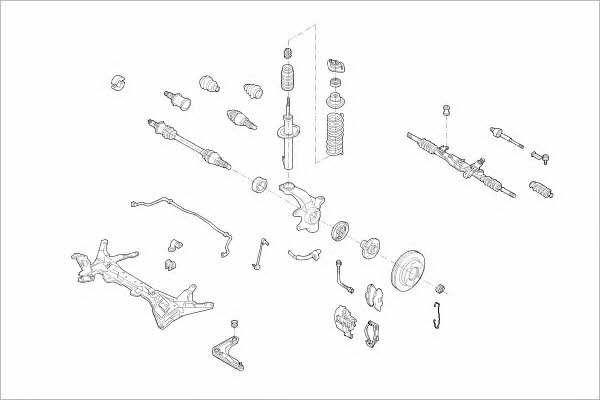  FORD-04713-F Wheel suspension FORD04713F