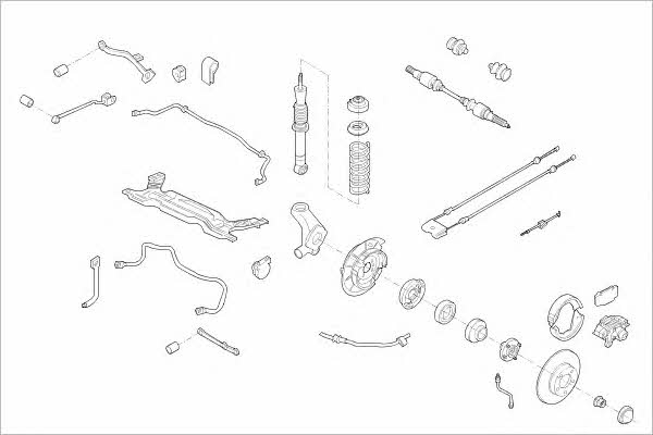 FORD04713R Delphi Wheel suspension