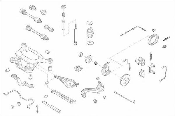 Delphi BMW-14923-R Wheel suspension BMW14923R BMW14923R Delphi Wheel suspension