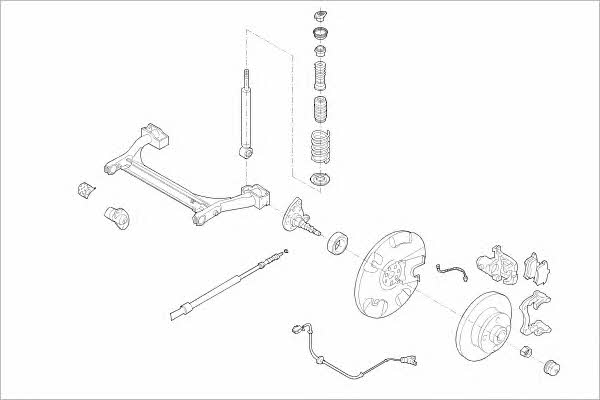 VW01721R Delphi Wheel suspension
