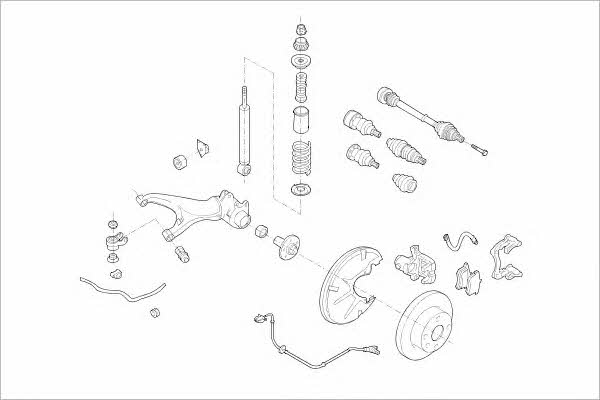 VW03924R Delphi Wheel suspension