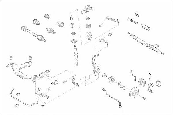 Delphi VW-05726-F Wheel suspension VW05726F