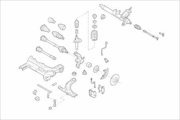  VW-08800-F Wheel suspension VW08800F