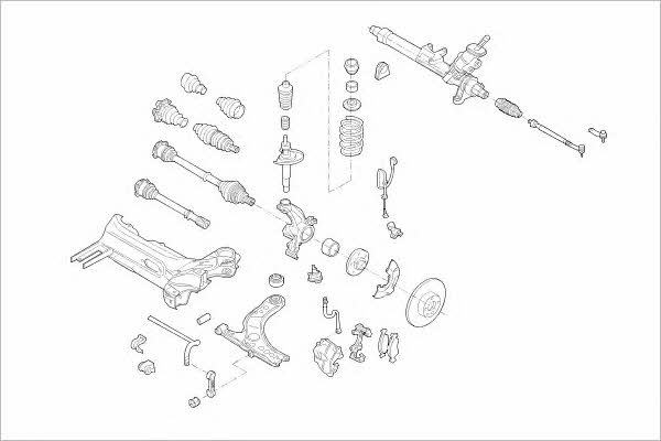 Delphi VW-08801-F Wheel suspension VW08801F