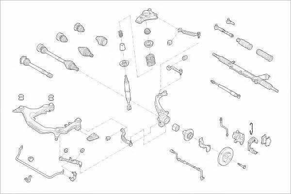 Delphi AUDI-11347-F Wheel suspension AUDI11347F AUDI11347F Delphi Wheel suspension