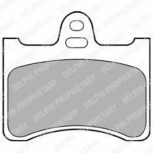 Delphi LP193 Brake Pad Set, disc brake LP193