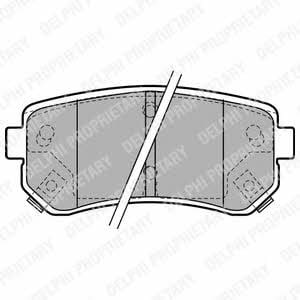 Delphi Brake Pad Set, disc brake – price 92 PLN