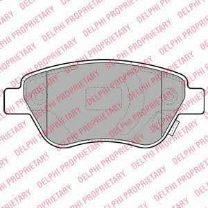 Delphi Brake Pad Set, disc brake – price 118 PLN