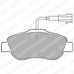 Delphi LP2014 Brake Pad Set, disc brake LP2014