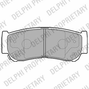 Delphi LP2049 Brake Pad Set, disc brake LP2049