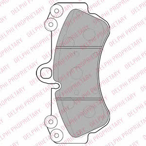 Delphi LP2057 Brake Pad Set, disc brake LP2057