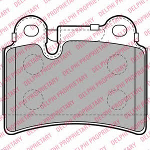 Delphi LP2061 Brake Pad Set, disc brake LP2061