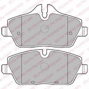 Delphi Brake pad set – price 117 PLN