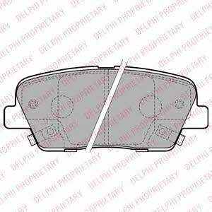 Delphi LP2202 Brake Pad Set, disc brake LP2202