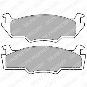 Delphi LP224 Brake pad set LP224 LP224 Delphi Brake pad set