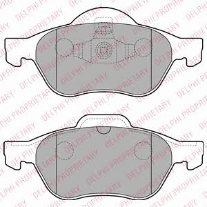 Delphi Brake pad set – price 105 PLN