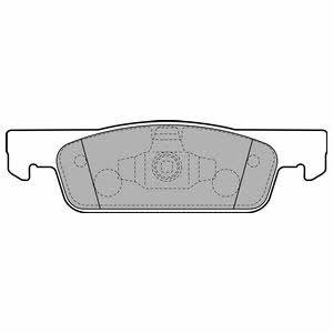 Delphi Brake Pad Set, disc brake – price 78 PLN