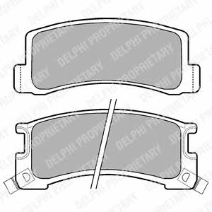 Delphi LP407 Brake Pad Set, disc brake LP407