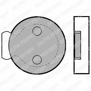 Delphi LP422 Brake Pad Set, disc brake LP422