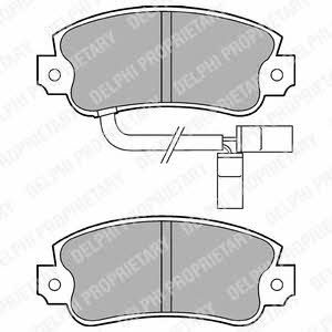 Delphi LP433 Brake Pad Set, disc brake LP433