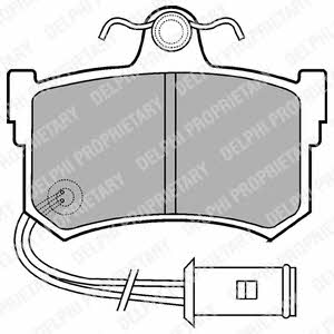 Delphi LP434 Brake pad set LP434 LP434 Delphi Brake pad set