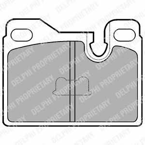 Delphi LP486 Brake Pad Set, disc brake LP486