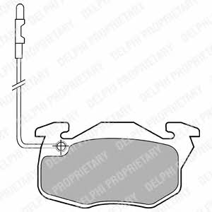 Delphi Brake pad set – price 51 PLN