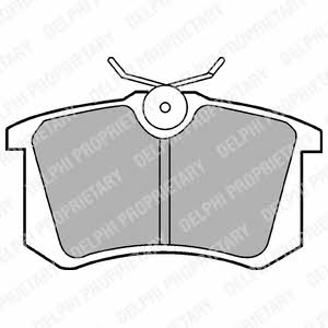 Delphi Brake pad set – price 51 PLN