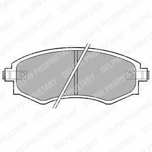 Delphi LP606 Brake Pad Set, disc brake LP606