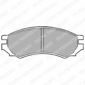 Delphi LP670 Brake Pad Set, disc brake LP670