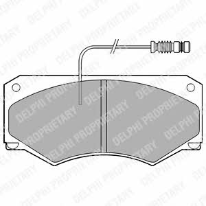 Delphi LP697 Brake Pad Set, disc brake LP697