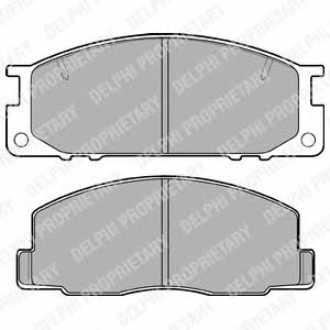 Delphi LP739 Brake Pad Set, disc brake LP739