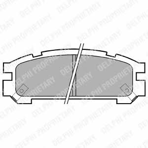 Delphi LP814 Brake Pad Set, disc brake LP814