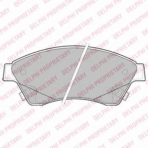 Delphi Brake Pad Set, disc brake – price 128 PLN