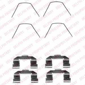 Rear brake pad fitting kit Mazda 6: LX0421 Delphi Brake pad fitting kit