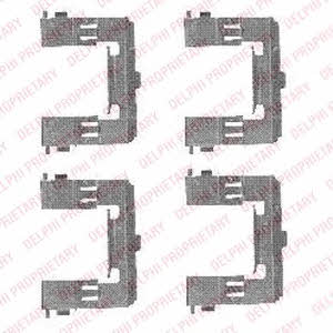 Delphi LX0452 Mounting kit brake pads LX0452