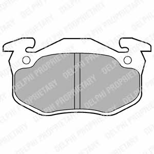 Brake pad Renault Super 5: LP852 Delphi Brake pad set