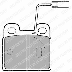 Delphi LP874 Brake Pad Set, disc brake LP874