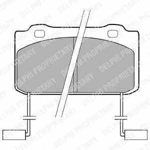 Delphi LP899 Brake Pad Set, disc brake LP899