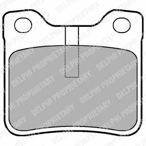 Delphi Brake Pad Set, disc brake – price 65 PLN