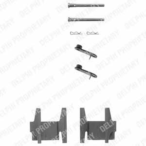 Rear brake pad fitting kit Citroen XM: LX0151 Delphi Brake pad fitting kit