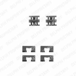 Rear brake pad fitting kit Honda Integra: LX0196 Delphi Brake pad fitting kit
