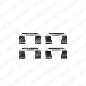 Delphi LX0232 Brake pad fitting kit LX0232 LX0232 Delphi Brake pad fitting kit