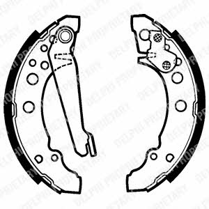 Brake shoe set Delphi LS1276
